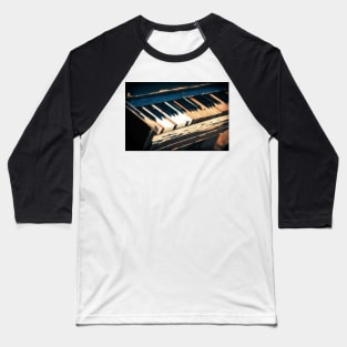 Old Piano in Autumn Park Baseball T-Shirt